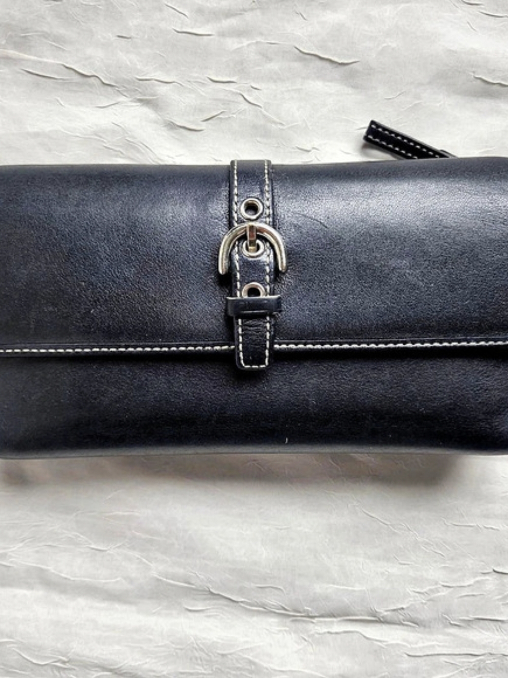 Vintage Coach SoHo Hampton Leather Trifold Checkbook Wallet